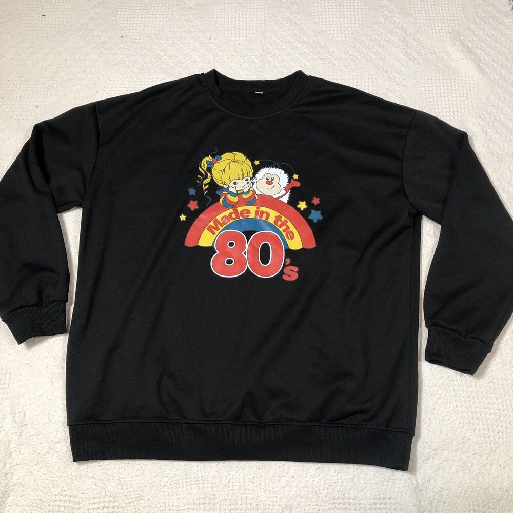 Rainbow Brite Made In The 80s Sweatshirt Size XL Cartoon Fashion Retro Colors